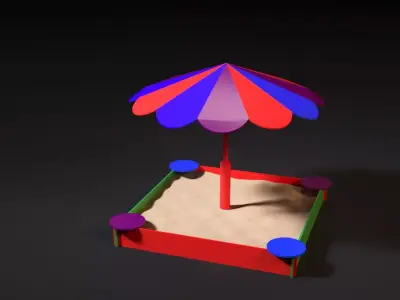 Sandbox Umbrella 3D model