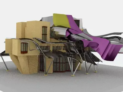 Modern Hotel 3D model