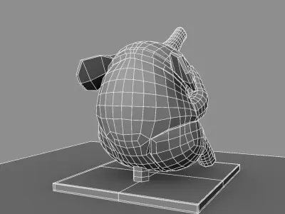 Elephant Showpiece 3D model