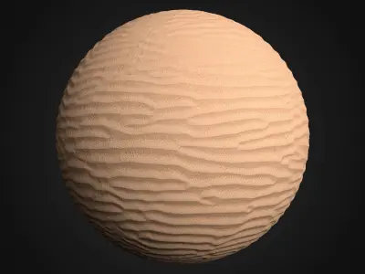 Sand Beach 05 PBR Low-poly 3D model