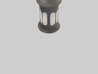 Outdoor lantern model Low-poly 3D model