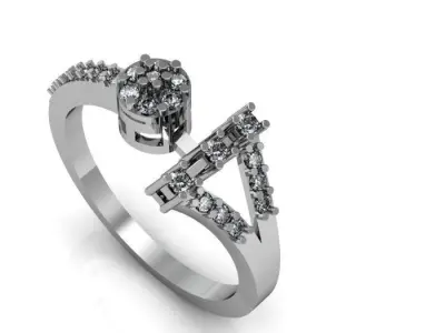 daimond ring 3D print model