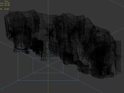 Snow White - Cliffs 04 3D model
