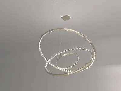 A flying Light led rings 3D model