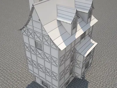 Medieval House 6 3D model