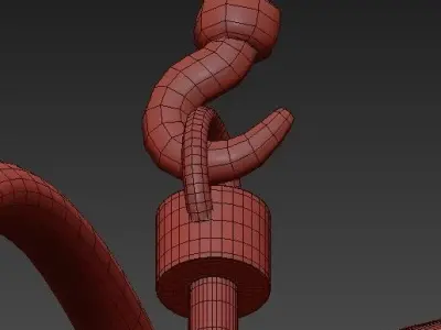 satin gold bel air lighting chandeliers 3D model