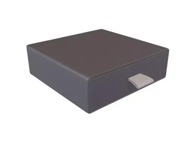 Drawer Cardboard Gift Box v1 005 Low-poly 3D model