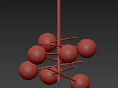 Bolle hanging lamp Gallotti 3D model