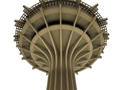 Al-Kharj Water Tower 3D Printable STL file 3D print model