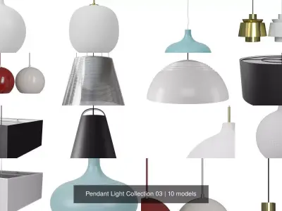 Pendant Light Collection 03 3D Model Pack