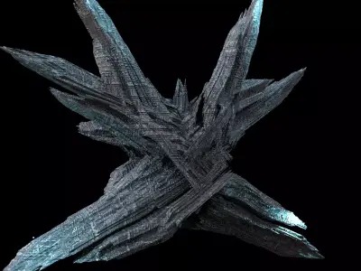 Crystal Alien Monolith crystals  3D model