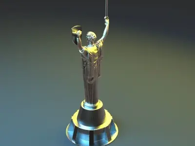 The Motherland Monument in  Kyiv Ukraine 3D print model