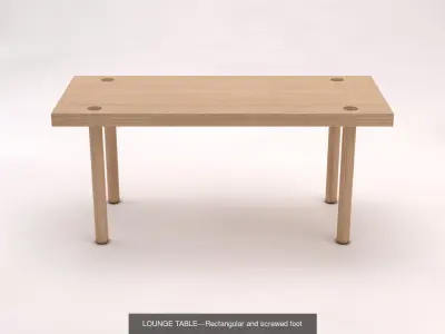 LOUNGE TABLE---Collection Ax10 3D Model Pack