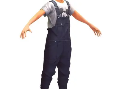 Cartoon High Poly Subdivision Avatar 016 Low-poly 3D model