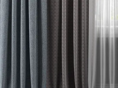 Curtain Set 304 3D model