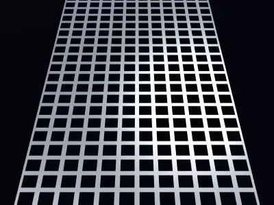 Perforated panel with 56 percent opening 25O120 3D model