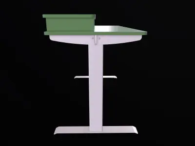COMPUTER TABLE Free low-poly 3D model