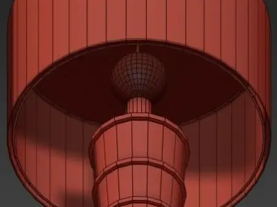 Pillar Table Lamp 3D model