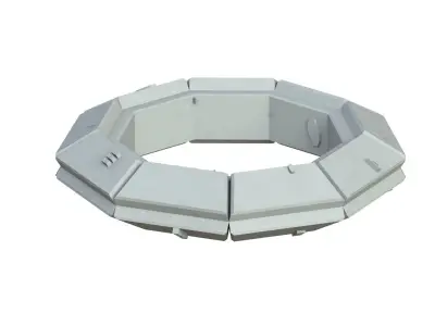Sci Fi Object No 4153 Low Poly Low-poly 3D model