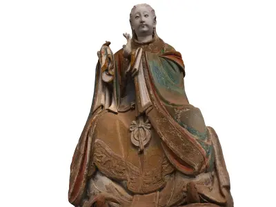 Deity Statue Sculpture09 3D model