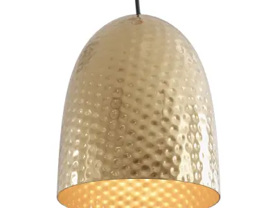 Dolce Beaten Brass Hanging Lamp Low-poly 3D model