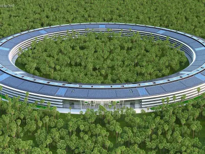 Apple Park Corporate Headquarters 3D model