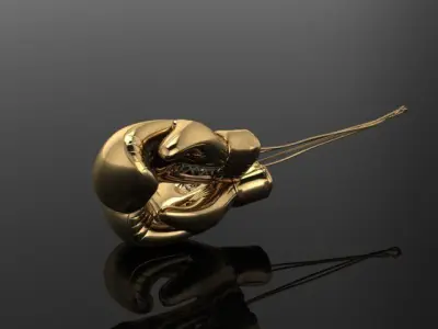 Pendant boxing gloves 254 3D print model