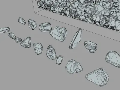 Sandstone Package Low-poly 3D model