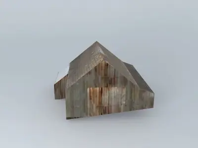 humno old rusty barn Free 3D model