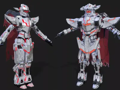 PSO 2 Soro Female And Soro Male Low-poly 3D model