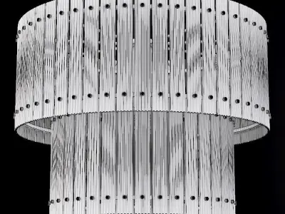 Restoration Hardware SAN MARCO 2-TIER ROUND CHANDELIER 36 Black 3D model