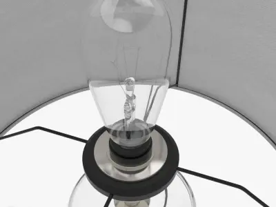 Blown Glass Table Lamp by West Elm 3D model
