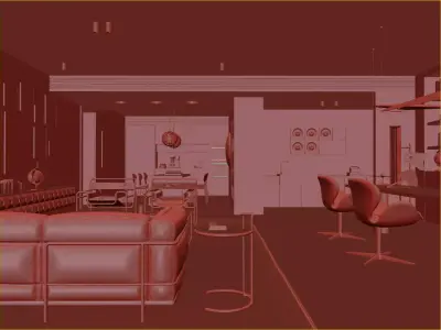 Stockholm Interior scene 3D model