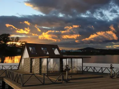 Lake House Low-poly 3D model purchase