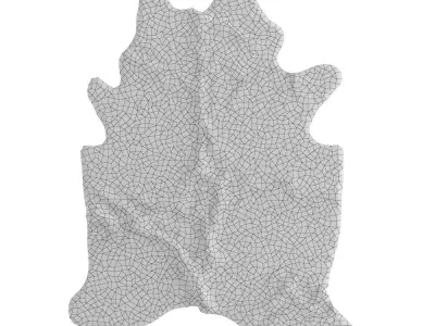 Animal skin rug 09 3D model