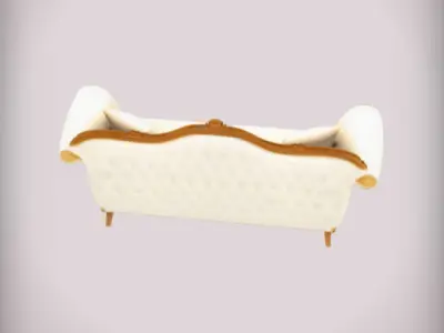 Premium Sofa Low-poly 3D model