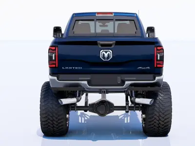 RAM 2500 Limited Mega Cab Lifted 2024 Refresh 3D model
