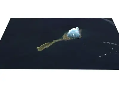 Jan Mayen Island 3D model