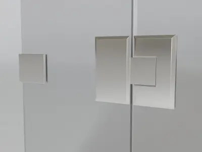 Glass door 3D model purchase