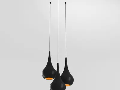 Tears Drop Lamp Pendant Light 3D model