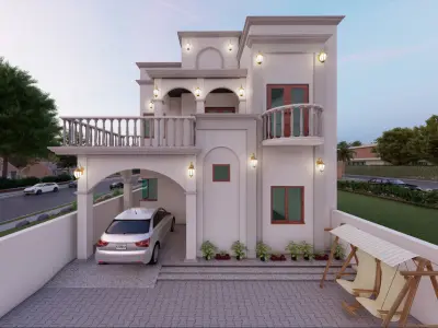 small classic house  design 3D model