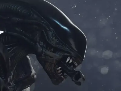 Alien Xenomorph Low-poly 3D model