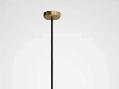 Hanging Lamp Skew Copper Lamp 3D model