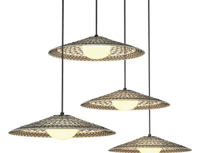 Outrack Nans PF-55-4L pendant light 3D model
