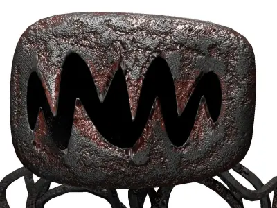 Bacteria Monster From The Backrooms Rigged 3D model