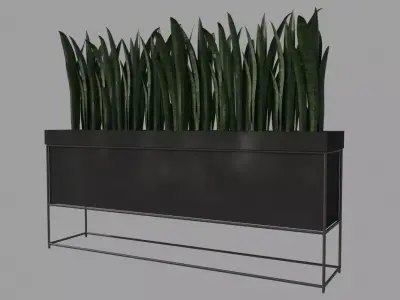 flowerbox planter Free 3D model