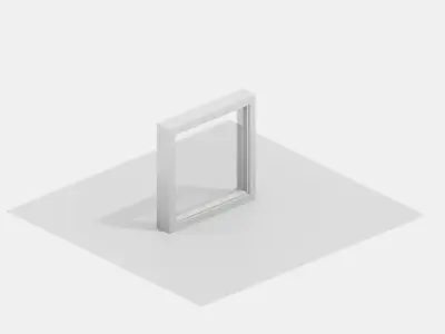 Window Essentials Pack - Fixed - Sliding Low-poly 3D model