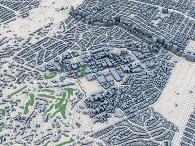 Beverly Hills City California 3D model