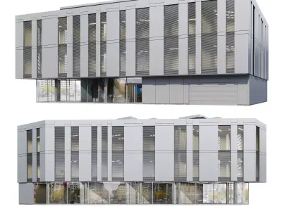 Office building Biurowiec v2 with BLENDER file 3D model