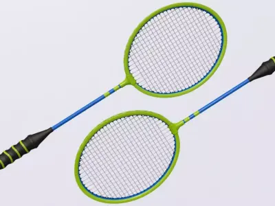 Badminton Racket 3D model